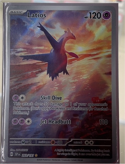 2024 Pokemon SV08: Surging Sparks #203 Latios — front