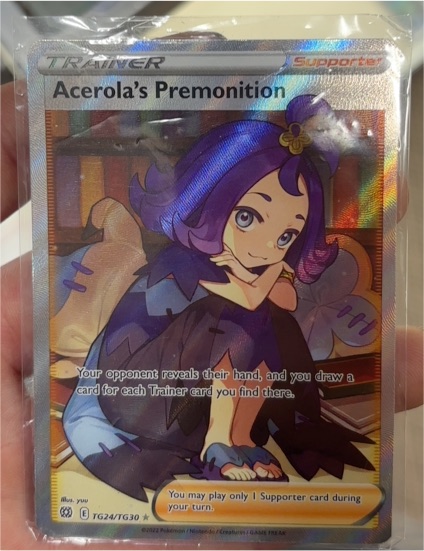 2022 Pokémon Brilliant Stars TG24/TG30 Acerola's Premonition — front