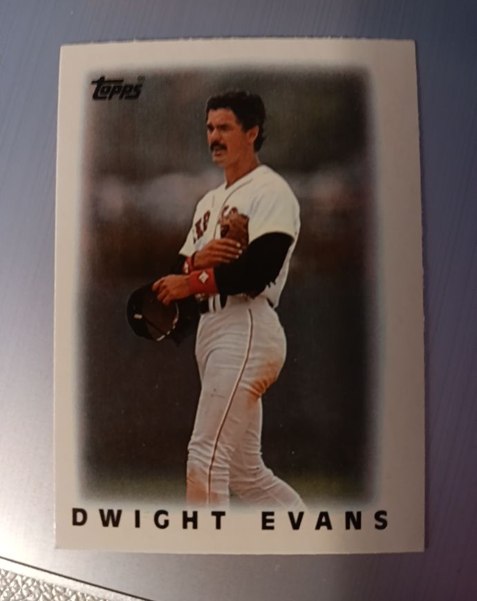 1986 Topps Mini Leaders #5 Dwight Evans — front