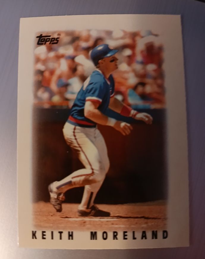 1986 Topps #38 Keith Moreland — front