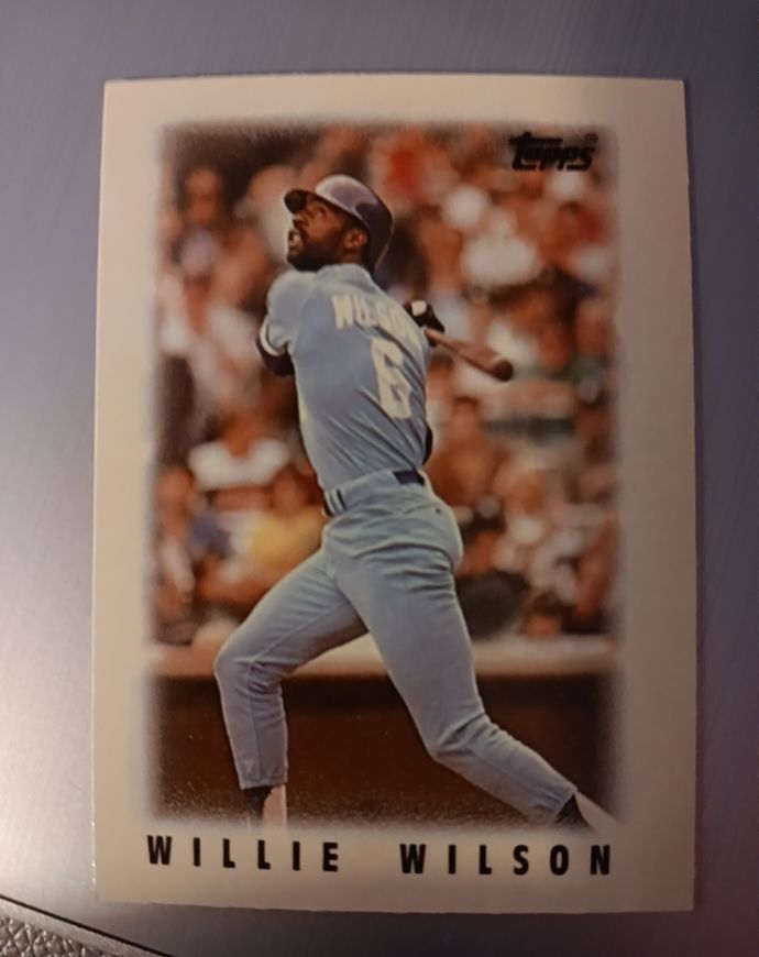 1986 Topps #22 Willie Wilson — front