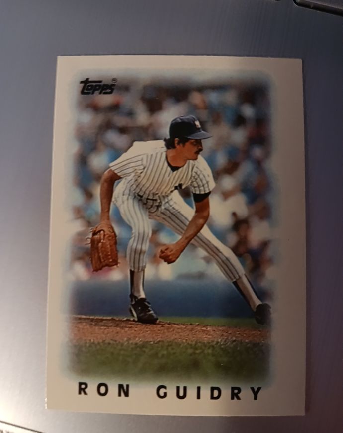 1986 Topps Mini Leaders #26 Ron Guidry — front