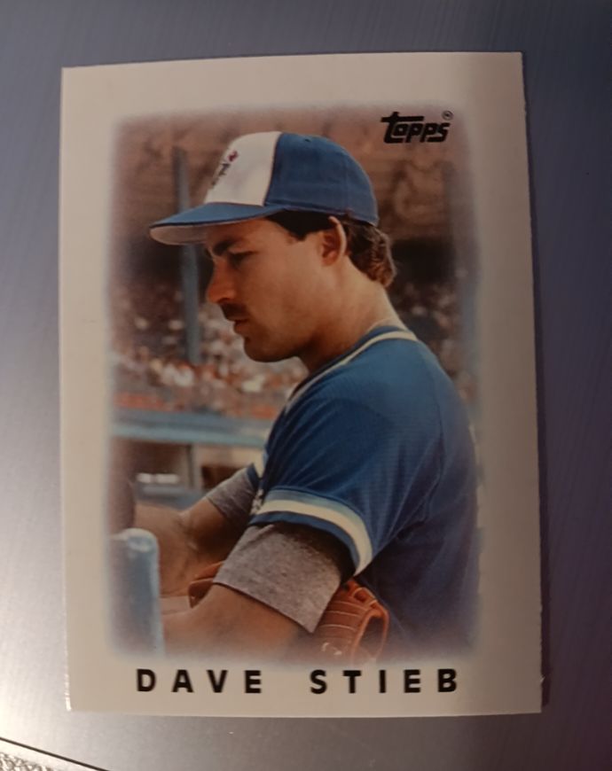 1986 Topps Mini Leaders #36 Dave Stieb — front