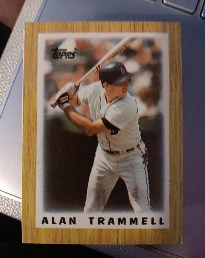 1987 Topps Major League Leaders Minis #56 Alan Trammell — front