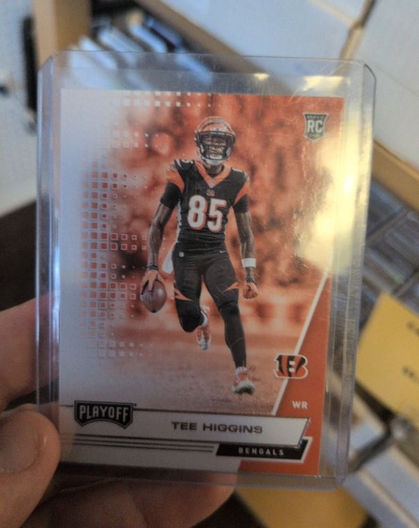 2020 Panini Playoff #210 Tee Higgins RC Cincinnati Bengals WR — front