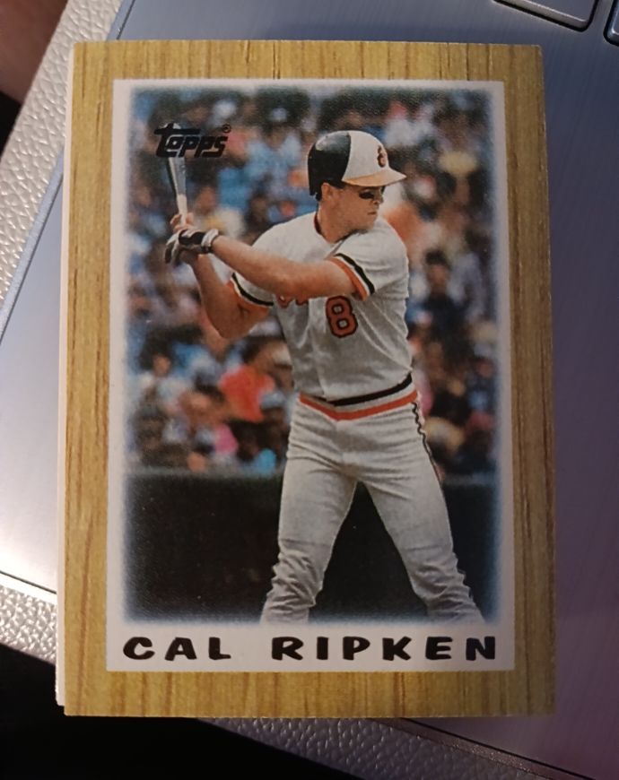 1987 Topps Mini #40 Cal Ripken Jr. — front