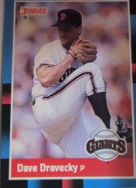 1988 Donruss #485 Dave Dravecky — front