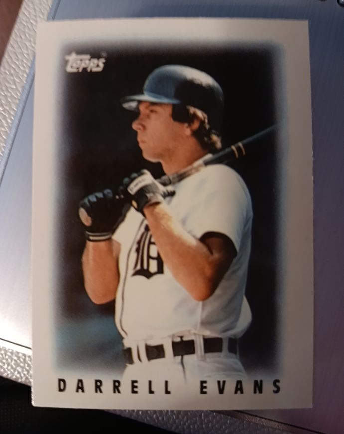 1986 Topps Mini Leaders #13 Darrell Evans — front