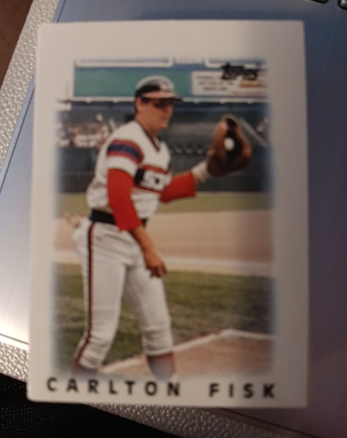1986 Topps Mini Leaders #11 Carlton Fisk — front