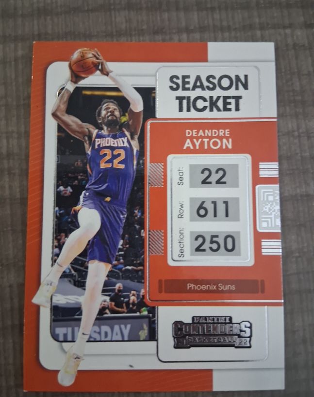 2021-22 Panini Contenders #19 DeAndre Ayton — front