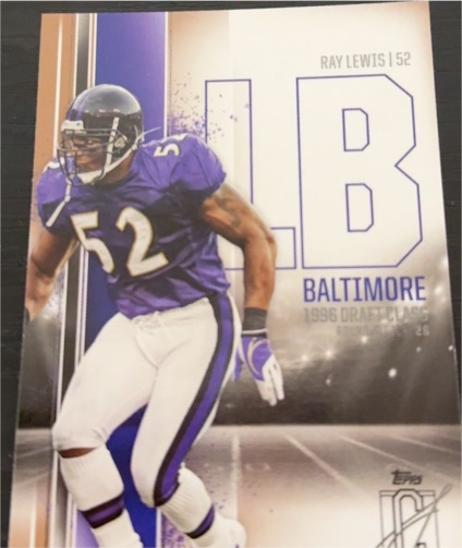 2024 Topps Signature Class #3 Ray Lewis — front