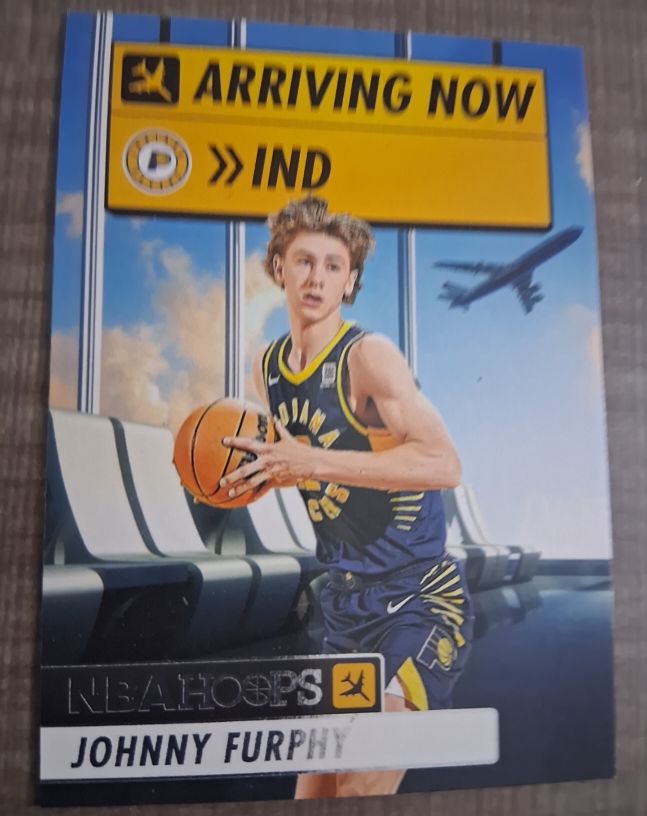 2024-25 Panini NBA Hoops Arriving Now #2 Johnny Furphy — front