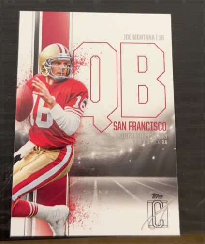 2024 Topps Signature Class #54 Joe Montana — front
