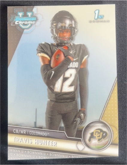 2023 Bowman University Chrome #36 Travis Hunter — front