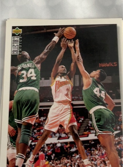 1995-96 Upper Deck Collector's Choice #141 Stacey Augmon — front