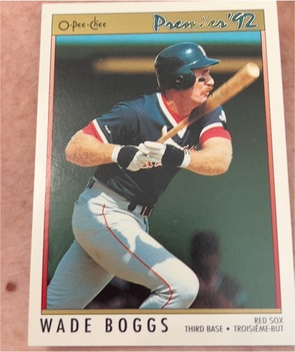 1992 O-Pee-Chee Premier #1 Wade Boggs — front