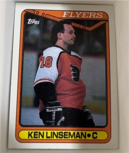 1990-91 Topps #345 Ken Linseman — front