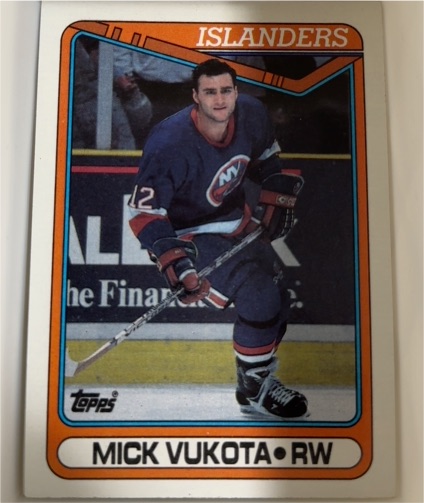1990-91 Topps #10 Mick Vukota — front