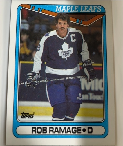 1990-91 Topps #317 Rob Ramage — front