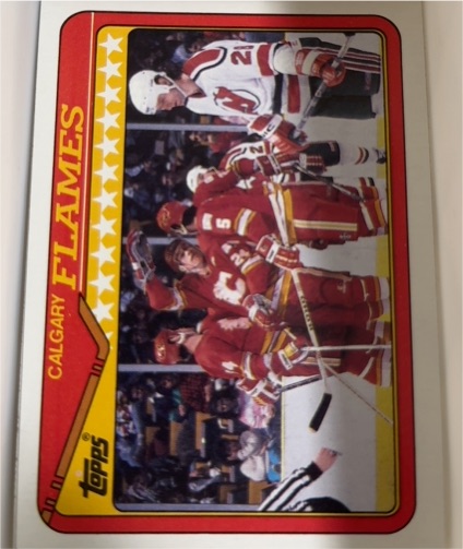 1990-91 Topps #38 Calgary Flames — front