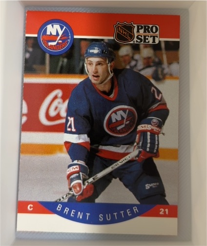 1990-91 Pro Set #191 Brent Sutter — front