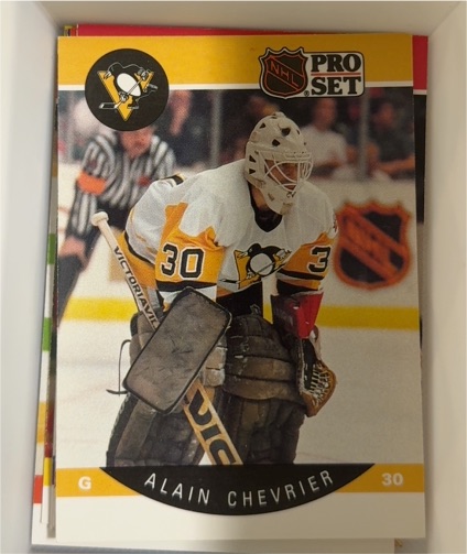 1990-91 Pro Set #230 Alain Chevrier — front