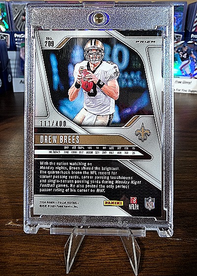 2024 Panini Prizm #209 Drew Brees — back