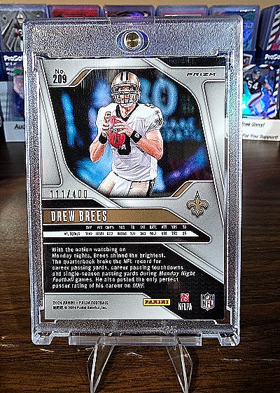 2024 Panini Prizm #209 Drew Brees — back