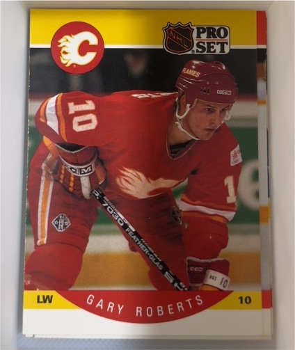 1990-91 Pro Set #45 Gary Roberts — front