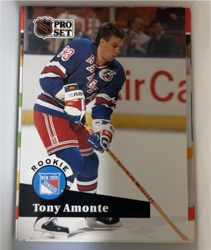 1991-92 Pro Set #550 Tony Amonte Rookie Card — front