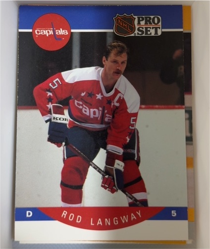 1990-91 Pro Set #314 Rod Langway — front