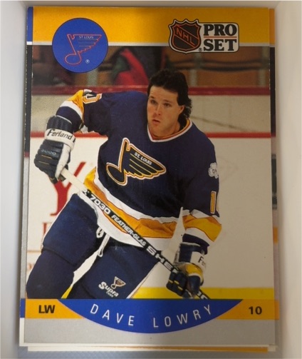 1990-91 Pro Set #265 Dave Lowry — front