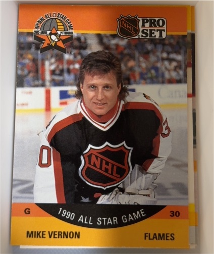 1990-91 Pro Set #338 Mike Vernon — front
