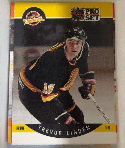 1990-91 Pro Set #299 Trevor Linden — front