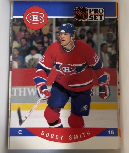 1990-91 Pro Set #160 Bobby Smith Montreal Canadiens — front