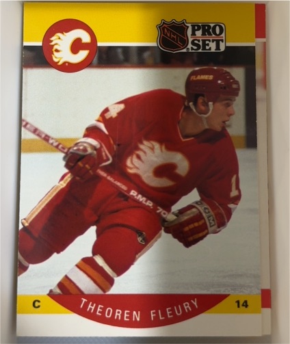 1990-91 Pro Set #33 Theoren Fleury — front