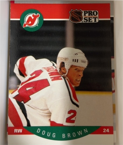 1990-91 Pro Set #163 Doug Brown — front