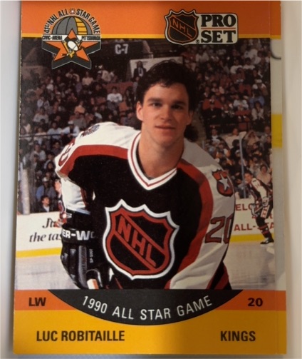 1990 Pro Set #341 Luc Robitaille — front