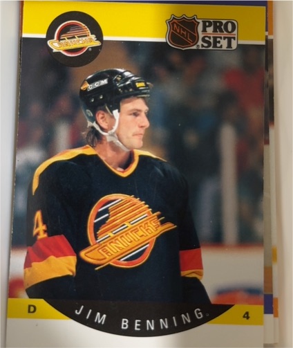 1990-91 Pro Set #292 Jim Benning — front