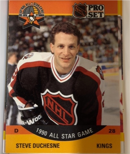 1990 Pro Set #350 Steve Duchesne — front