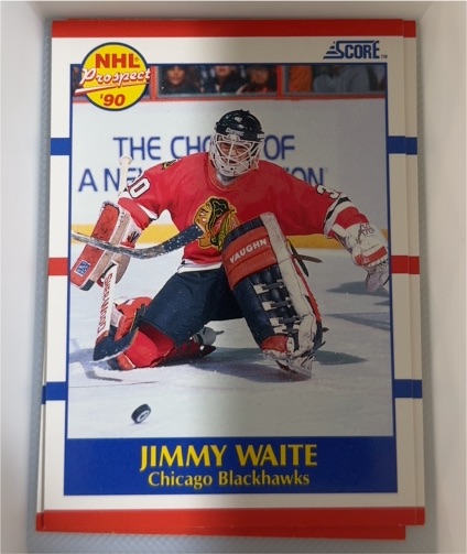 1990-91 Score #407 Jimmy Waite — front