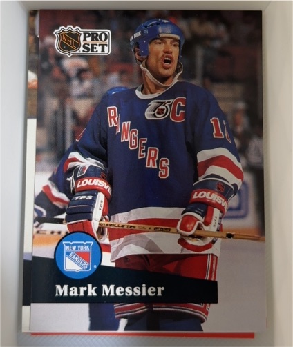 1991-92 Pro Set #439 Mark Messier New York Rangers — front