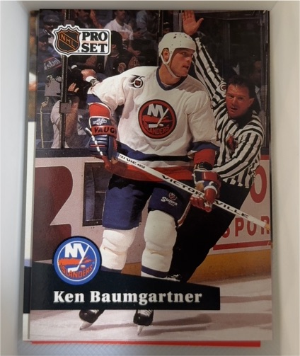 1991 Pro Set #432 Ken Baumgartner — front