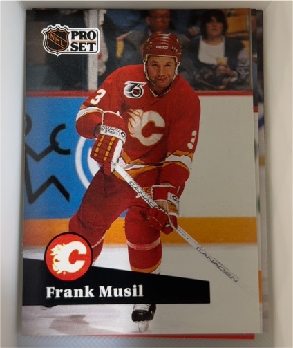 1991-92 Pro Set #368 Frank Musil Calgary Flames — front