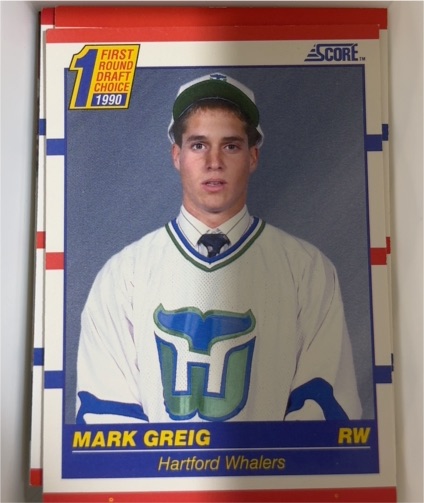 1990-91 Score #431 Mark Greig — front