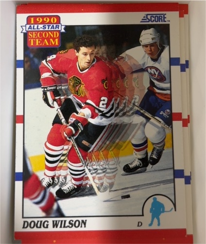 1990-91 Score #320 Doug Wilson — front