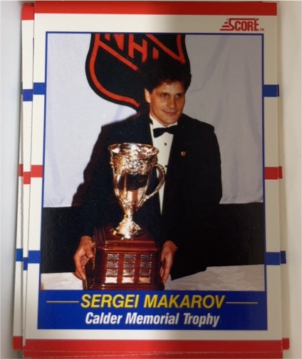 1990-91 Score Canadian #362 Sergei Makarov Calder Memorial Trophy — front