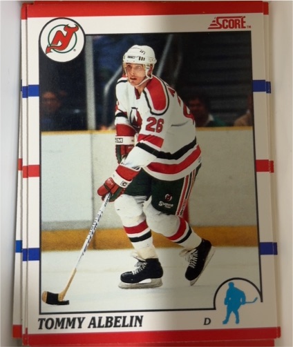 1990-91 Score #378 Tommy Albelin — front
