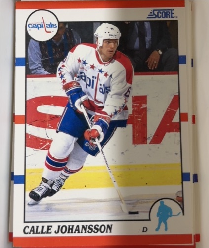 1990-91 Score #309 Calle Johansson — front