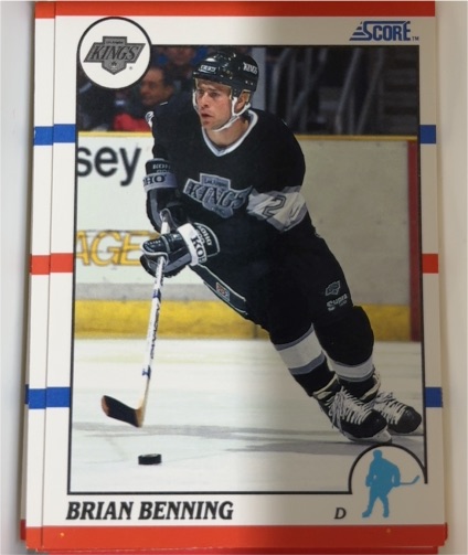 1990-91 Score #306 Brian Benning — front